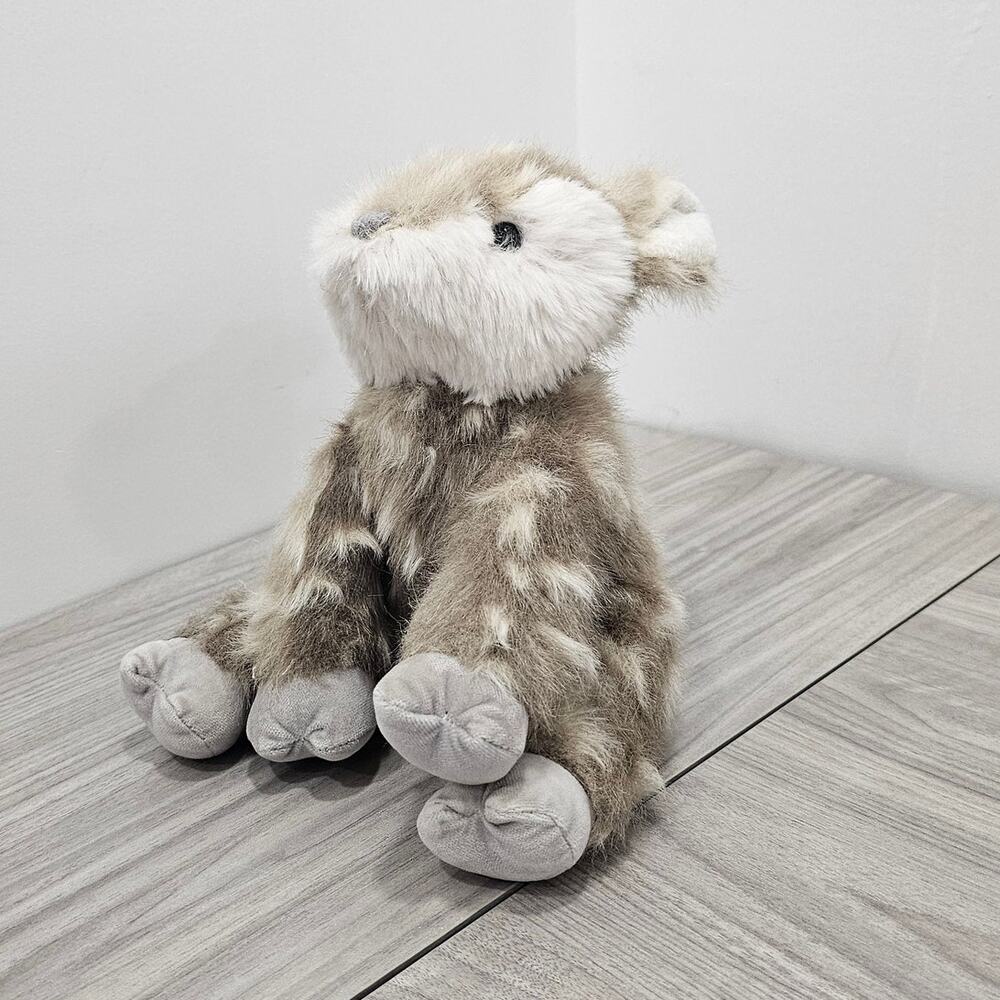 Pottery Barn Kids Fawn Deer Plush Stuffed Animal Woodland Brown White Spotted